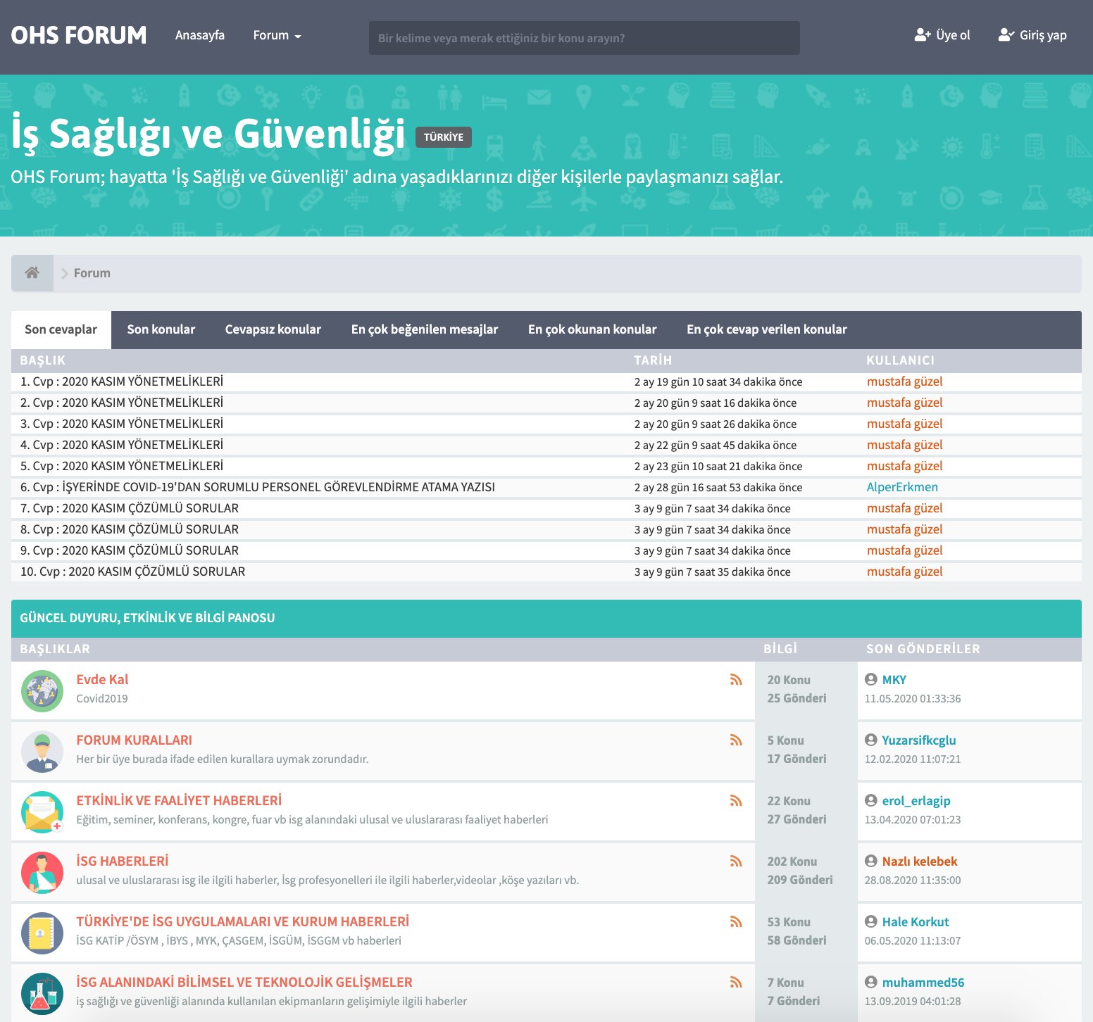 FORUM SİTESİ SCRİPTİ